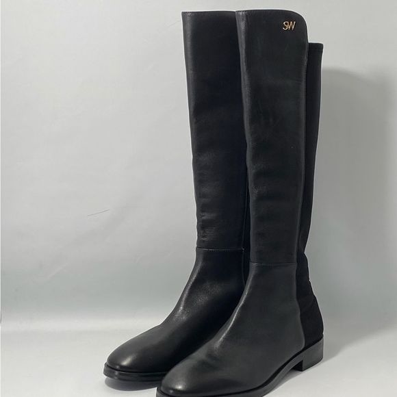 Stuart Weitzman Black Heeled Boots - Picture 2 of 14